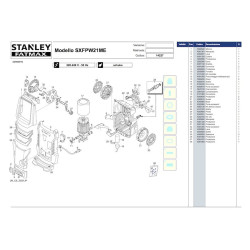 Stanley Spare Parts for Pressure Washer SXFPW21ME