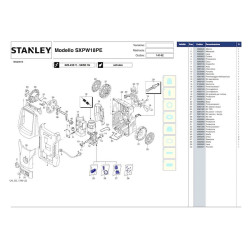 Stanley Spare Parts for Pressure Washer SXPW18PE