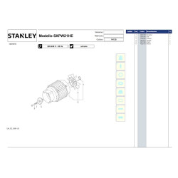 Stanley Spare Parts for Pressure Washer SXPW21HE - 14135