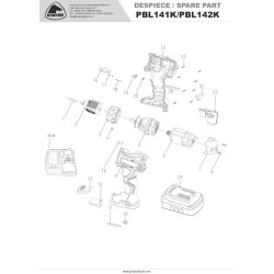 Ricambi Stayer per Trapani a Batteria PBL141K-PBL142K