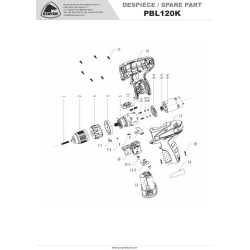 Stayer Spare Parts for Cordless Drill PBL120K