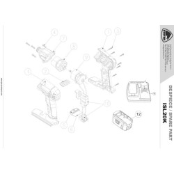Stayer Parts for Cordless Impact Wrench ISL20K
