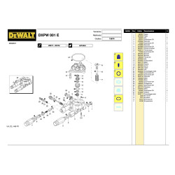 Ricambi DeWalt per Idropulitrice DXPW 001 E