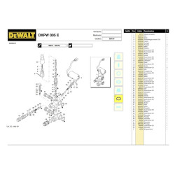 Ricambi DeWalt per Idropulitrice DXPW005E