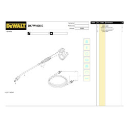 Ricambi DeWalt per Idropulitrice DXPW008E