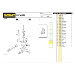 Ricambi DeWalt per Idropulitrice DXPW008E