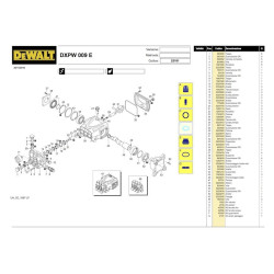 DeWalt Spare Parts for Pressure Washer DXPW009E