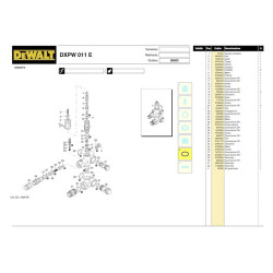 DeWalt Spare Parts for Pressure Washer DXPW011E