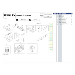 Ricambi Stanley per Aspirapolvere SXVC20PE