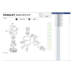 Ricambi Stanley per Aspirapolvere SXVC20PE