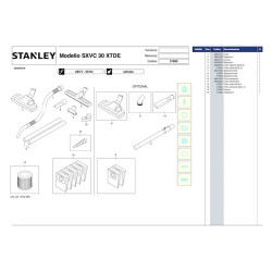 Stanley Spare Parts for Vacuum Cleaner SXVC30XTDE