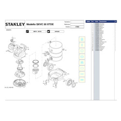 Stanley Spare Parts for Vacuum Cleaner SXVC30XTDE