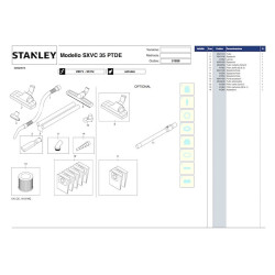Stanley Spare Parts for Vacuum Cleaner SXVC35PTDE