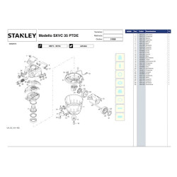 Stanley Spare Parts for Vacuum Cleaner SXVC35PTDE
