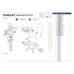 Stanley Spare Parts for Vacuum Cleaner SXVC50XTDE