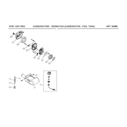Ama Spare Parts for Brushcutter AG3 350U