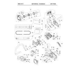 Ama Spare Parts for Chainsaw NBG 38.16