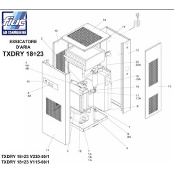 Ricambi Fiac per Essiccatore TXDRY 18-23