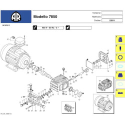 Annovi & Reverberi Parts for Pressure Washer AR7850