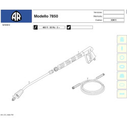 Annovi & Reverberi Parts for Pressure Washer AR7850