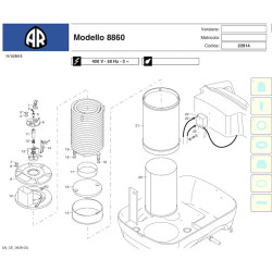 Tubo per Idropulitrice Annovi & Reverberi Blu Clean 142