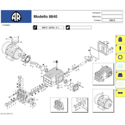Ricambi per Idropulitrice Annovi & Reverberi AR8840