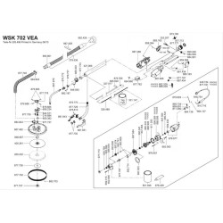 Flex Spare Parts for Sander for Walls and Ceilings WSK 702 VEA