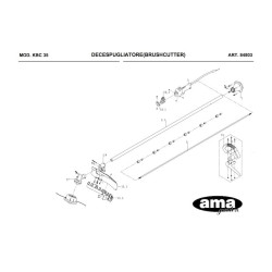 Ricambi Ama per Decespugliatore AG 260 TR–AG2 265
