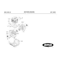 Ricambi Ama per Decespugliatore AG 260 TR–AG2 265