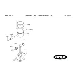 Ricambi Ama per Decespugliatore AG 260 TR–AG2 265