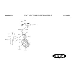 Ricambi Ama per Decespugliatore AG 260 TR–AG2 265