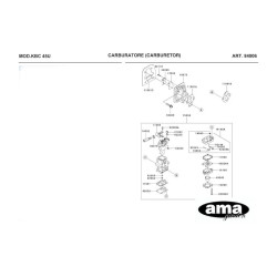 Ricambi Ama per Decespugliatore AG 260 TR–AG2 265