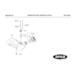 Ricambi Ama per Decespugliatore AG 260 TR–AG2 265
