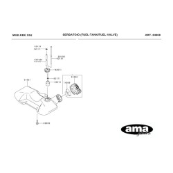 Ricambi Ama per Decespugliatore AG 260 TR–AG2 265