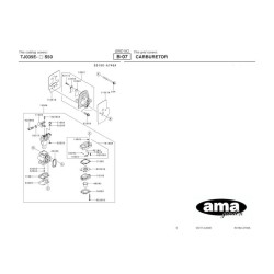 Ricambi Ama per Decespugliatore AG 260 TR–AG2 265