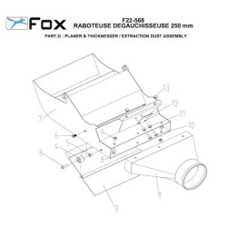 Ricambi Fox per Pialla Filo e Spessore F22-568