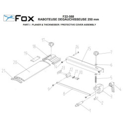 Ricambi Fox per Pialla Filo e Spessore F22-568