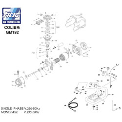 FIAC Spare Parts for Piston Air Compressor Colibri' GM 192