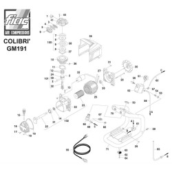 FIAC Spare Parts for Piston Air Compressor Colibri' GM 191