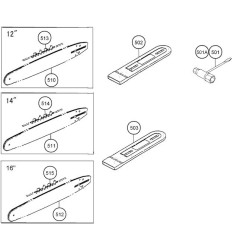 Tanaka Spare Parts for Chainsaw ECS 3300D