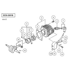 Ricambi Tanaka per Motosega ECS 3301B