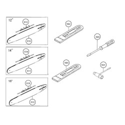Tanaka Spare Parts for Chainsaw ECS 3301D