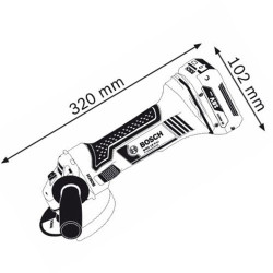 Cordless Angle Grinder Bosch GWS 18 V-LI