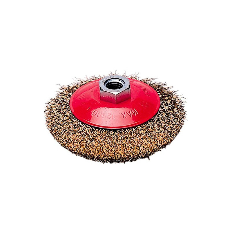 Spazzola Circolare Conica Acciaio mm 100