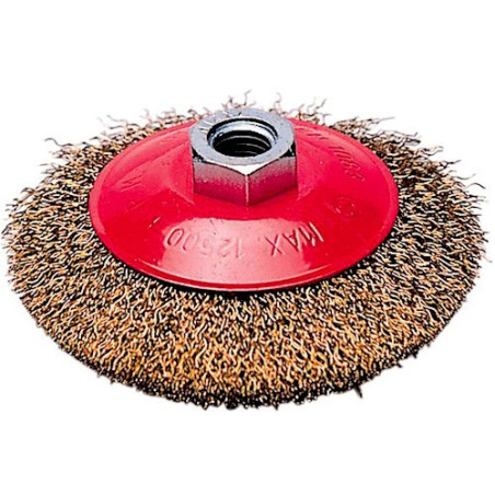 Spazzola Circolare Conica Acciaio mm 100