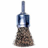 End Brush Steel Crimped Wire With Shank Axel FU1695
