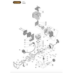 Alpina Spare Parts for Brushcutter TB 26 J