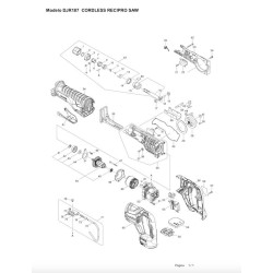 Ricambi Makita per Seghetto Diritto a Batteria DJR187RTE