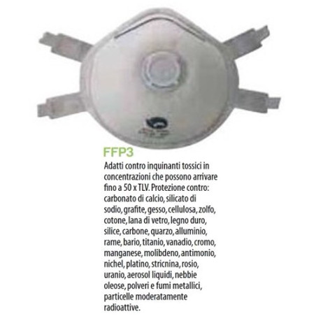 Mascherina Facciale Con Valvola - FFP3