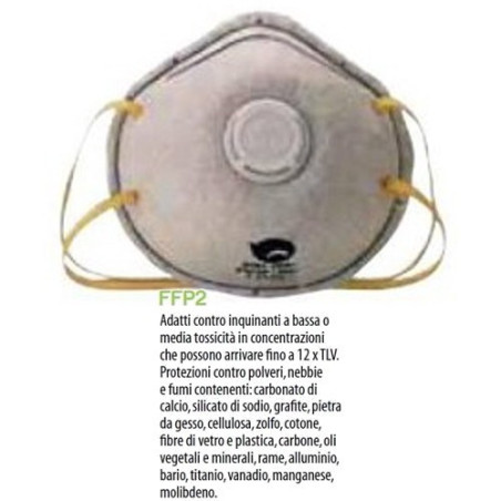 Mascherina Facciale Con Valvola - FFP2